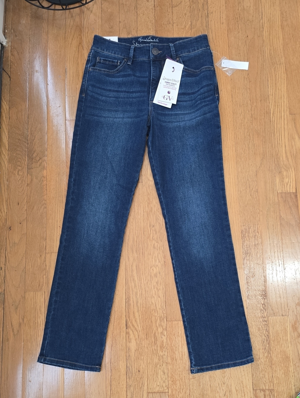 GLORIA VANDERBILT BRAND WOMEN'S SHAPE EFFECT BLUE JEANS PANTS SIZE 6